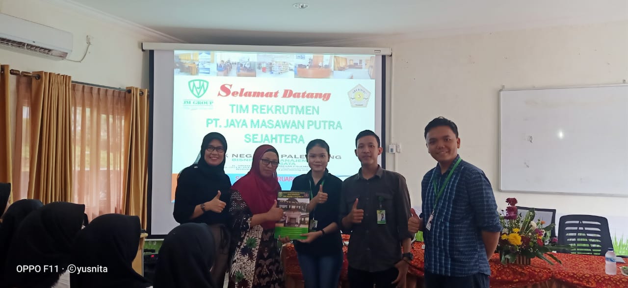 MOU Rekrutmen PT. Jaya Masawan Putra Sejahtera (JM Group) dengan SMK Negeri 3 Palembang
